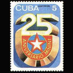 CUBA 1986 - Scott# 2872 Interior Minintry Set of 1 LH