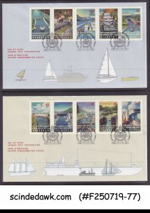 CANADA - 1998 CANADIAN CANALS - SET OF 2 FDC