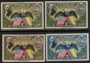 Ecuador Sc #C57-C60 Mint Hinged