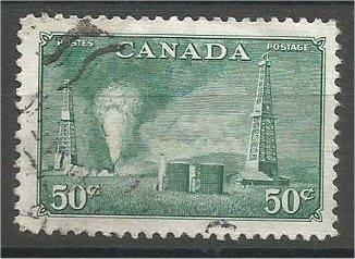 CANADA, 1950, used 50c, Oil Wells, Scott 294