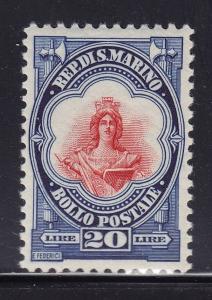 San Marino Scott # 133 XF scarce never hinged nice color cv $ 950 ! see pic !