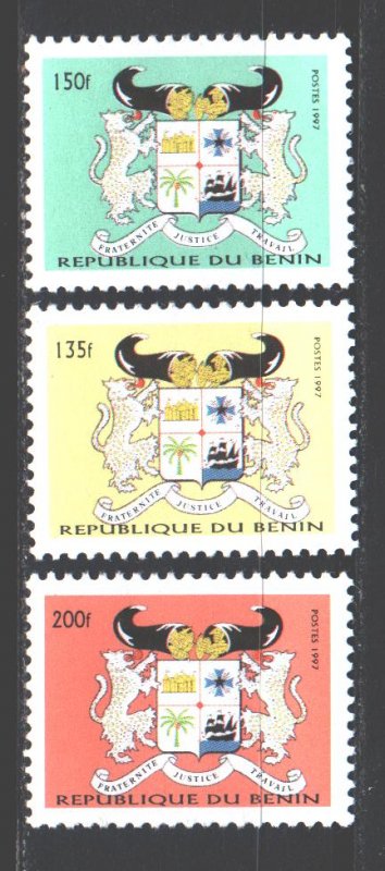 Benin. 1997. 926-28. Coat of arms of Benin. MNH. 