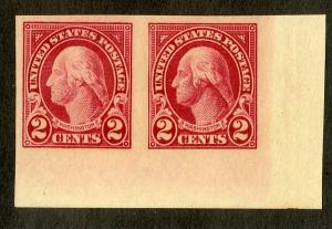 US 577 MH XF IMPERF MARGIN PAIR NGS's SCV $6.00 BIN $4.00 POLITICIAN