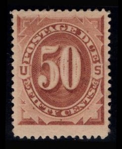 MOMEN: US STAMPS #J7 BROWN POSTAGE DUE MINT OG H $650 LOT #86612-4