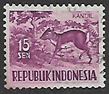 Indonesia # 426 - Malay Chevrotain - used.....{GR46}