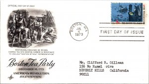 FDC 1973 SC #1483a Artcraft Cachet - Boston MA - Single - J1814