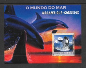 WHALES - MOZAMBIQUE #1687  KILLER WHALES  MNH