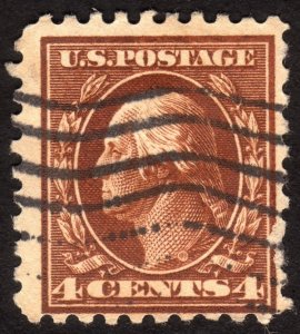 1916, US 4c, Washington, Used, Sc 465