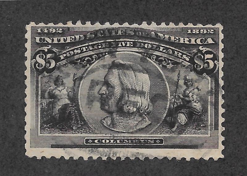 245 Used, $5 Columbian, scv: $1,175  Free Insured Shipping