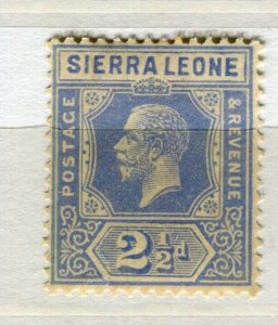 SIERRA LEONE; 1912-20 early GV issue fine Mint hinged Shade of 2.5d. value