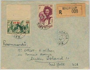 45101 - AOF MAURITANIA / NIGER - POSTAL HISTORY: REGISTERED COVER from Madaoua 