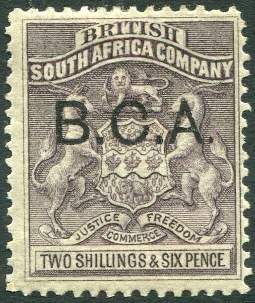 BRITISH CENTRAL AFRICA-1891-95 2/6 Grey-Purple Sg 9 AVERAGE MOUNTED MINT V35988