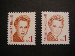 Scott 2168 & 2168b, 1c Margaret Mitchell, MNH Great Americans single