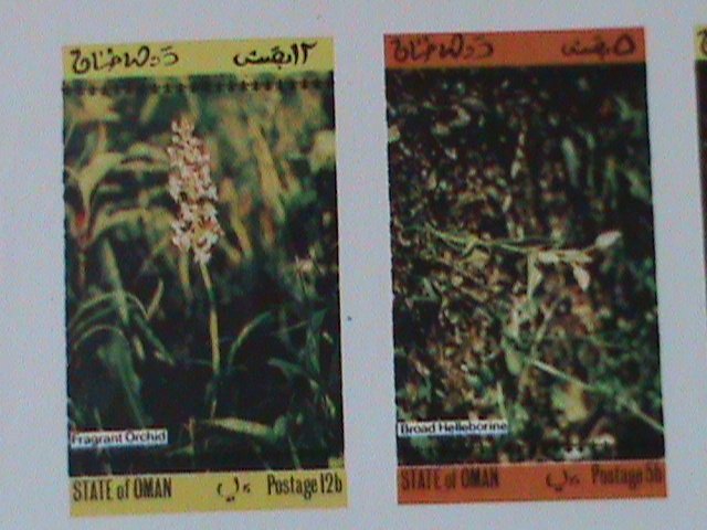 ​OMAN-WORLD RARE WILD PLANTS-IMPERF-MNH-SHEET VF-EST-$14-PROMOTE-50% OFF