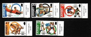 Jersey-Sc#676-80-unused NH set-Sports-Olympics-1994-