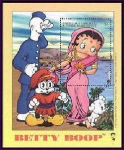 Grenadines - 2001 - Betty Boop India S/S