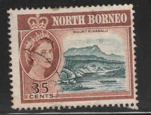 North Borneo Scott 289 Used QE2 stamp