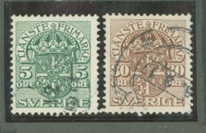 Sweden #O45/O53 Used Multiple