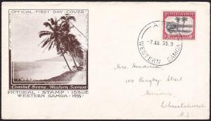 SAMOA 1935 1d FDC ex Apia..................................................69703