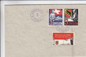 1940, Swiss Feldpost W/Military Stamps, Philatelic (M3268)