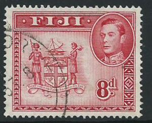 Fiji  SG 261cd  Used tiny colour blemish on reverse perf 13