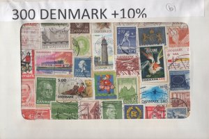 A Nice Selection Of 300 Mixed Condition Stamps From Denmark  #02 DENM300b