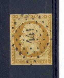 France Scott 10 Used (Catalog Value $575.00)