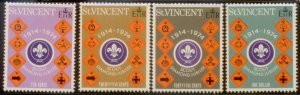 St. Vincent 1974 SC# 385-8 Boy Scouts MNH  L88