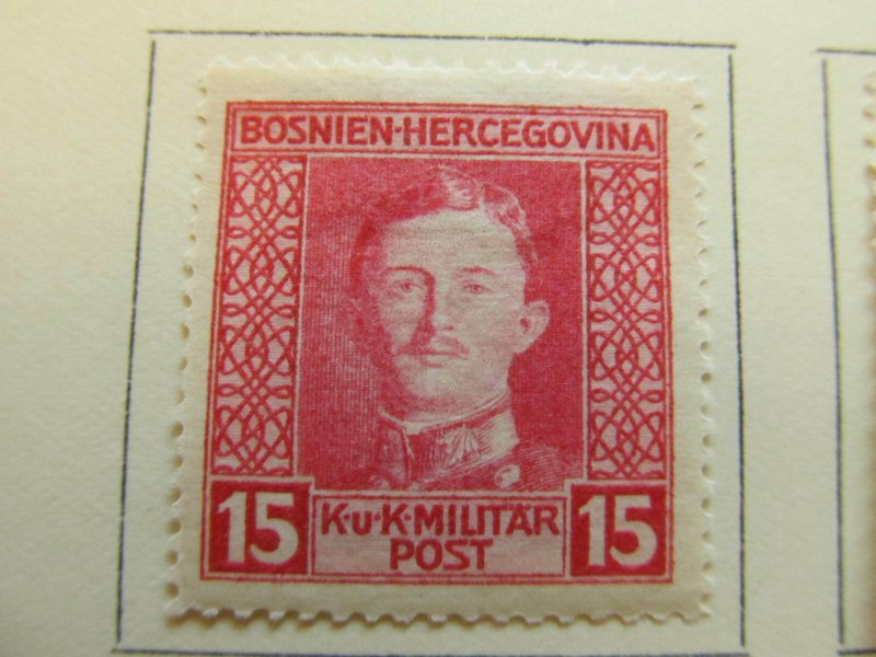 1917 Bosnia & Herzegovina 15h Fine MH* A13P18F71 Stamp-