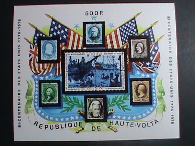 Upper Volta Stamp-1976 Bicentenary of American Revolution CTO MNH-S/S sheet