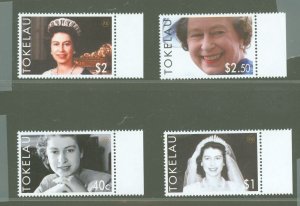 Tokelau  #342-345  Single (Complete Set) (Queen)