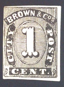 Scott#29L Local - L84 Design  - Forgery A - Browne & Co.'s City Post Off...