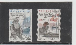 Finland  Scott#  703-704  Used  (1985  350th Anniversary of Kalevala)