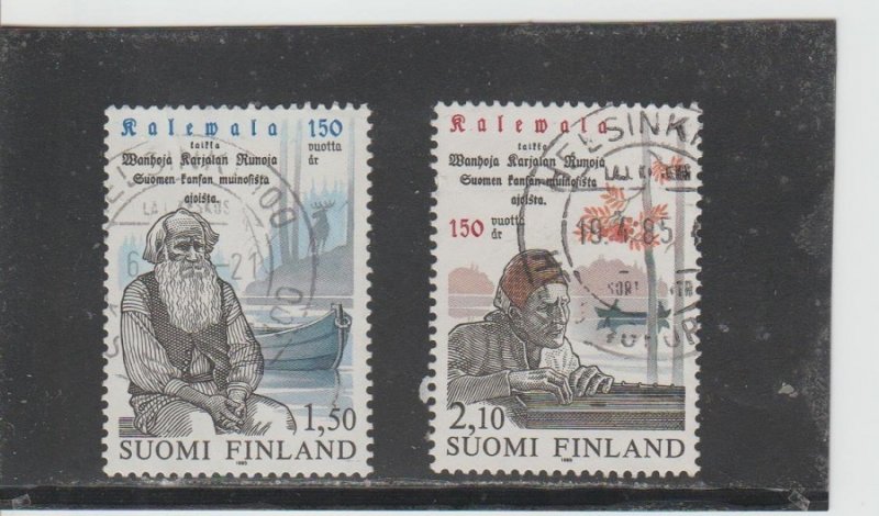 Finland  Scott#  703-704  Used  (1985  350th Anniversary of Kalevala)