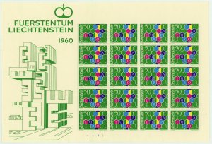 Liechtenstein #356 #398 Europa Souvenir Sheet Postage Stamps 1960 Mint NH OG VF