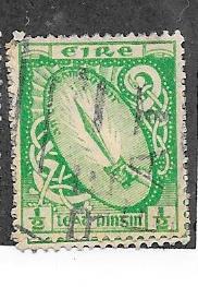 Ireland #65 1/2p  Sword of Light emerald  (U) CV1.50