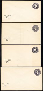 US Stamps # U468K XF Lot Of 10 Error Entires Inverted Scott Value $1,250.00