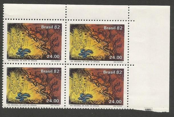 BRAZIL 1835 MNH BLOCK OF 4  [D1]