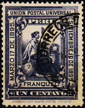 Peru. 1895 1c S.G.328 Fine Used