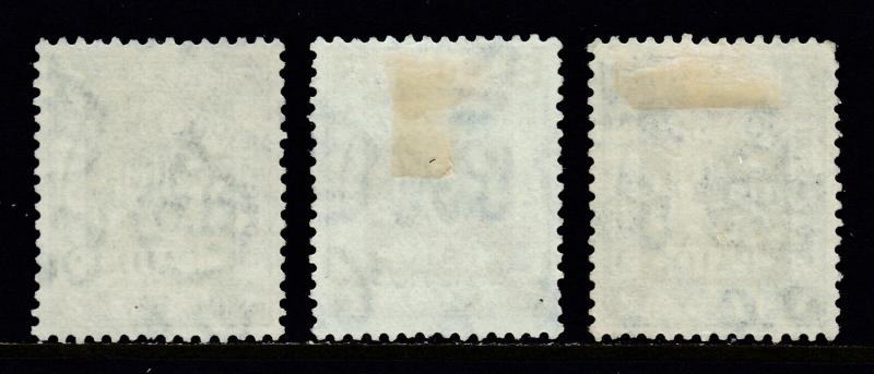 PALESTINE — SCOTT 58(2),58b (SG 81,81b) — 1922 2pi SHADES — USED — SCV $8.30