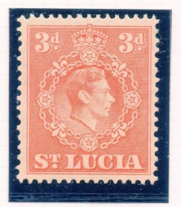 St Lucia 1938 Early Issue Fine Mint Hinged 3d. 168867