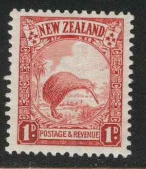 New Zealand Scott 186A MH* 1935 Re-Engraved Ki bird