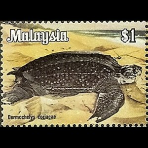 MALAYSIA 1983 - Scott# 179a Turtle Unwmk $1ÎÞË®Ó¡ NH