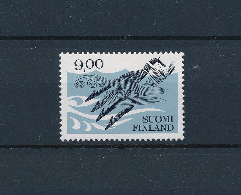 [47760] Finland 1984 Marine life fishing spear  MNH