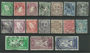 Eire,1940/68 Set of 17, Sg 111-125 Good to fine used. {AVC-247}