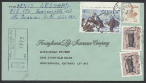 1985 Registered Cover Beauceville Est PQ to Mississauga ONT