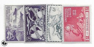 Bahamas #150-153 MH - Stamp - CAT VALUE $5.60