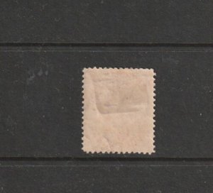 Turks Island 1889/93 Crown CA 1d NECK FLAW, MM, SG 62/4 C series 