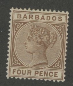 Barbados #65 Unused Single