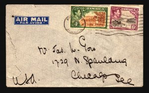 Jamaica 1945 Cover to USA - Z17647